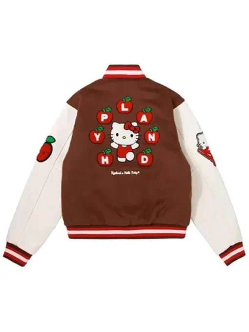 hello kitty apple varsity jacket