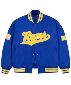 LA Rams GOLF WANG Bomber Satin Jacket