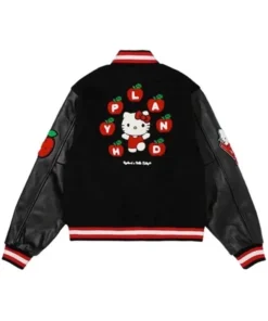 black varsity jacket