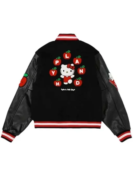 black varsity jacket