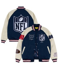 NFL GOLF WANG Blue Letterman Jacket
