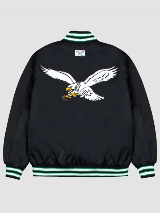 Philadelphia Eagles GOLF WANG Black Bomber Jacket