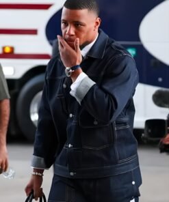 LIX Saquon Super Bowl Barkley Denim Jacket