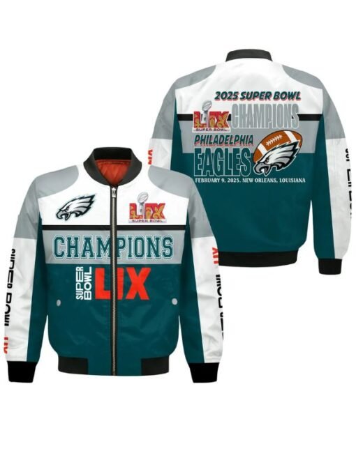 Philadelphia Eagles Winning Spirit Super Bowl LIX 2025 Bomber Jacket