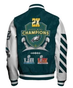 Eagles 2X Champions Winning Spirit Varsity Jacket