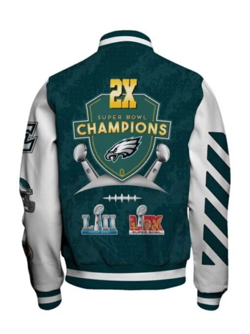 Eagles 2X Champions Winning Spirit Varsity Jacket