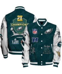 Philadelphia Eagles 2X Champions Winning Spirit Varsity Jacket