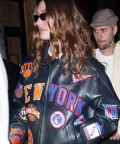 Hailey Bieber Knicks Jacket