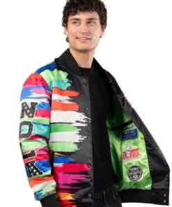 Super Bowl LIX Starter x MSX Black Full-Snap Voodoo Jacket