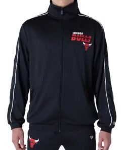 Chicago Bulls Track Top Black Jacket