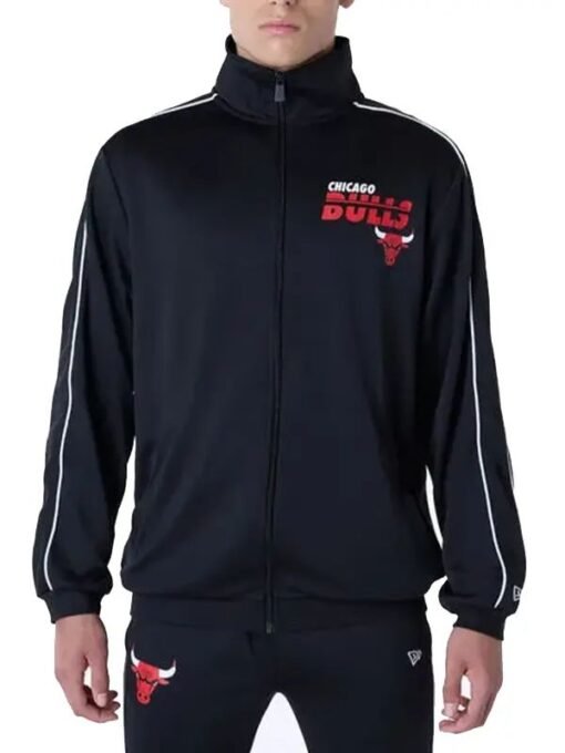 Chicago Bulls Track Top Black Jacket