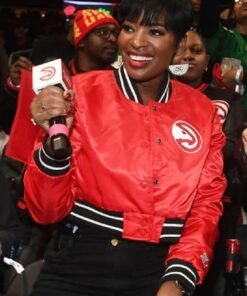 Shamea Morton Atlanta Hawks Red Varsity Jacket