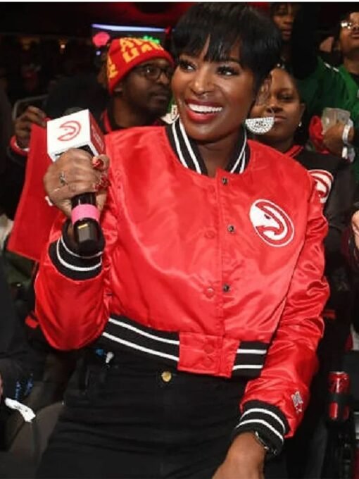 Shamea Morton Atlanta Hawks Red Varsity Jacket