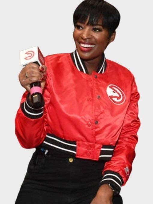 Atlanta Hawks Shamea Morton Red Varsity Jacket