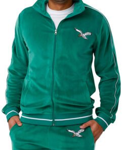 Philadelphia Eagles Velour Green Tracksuit