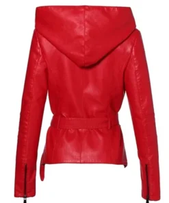 Women’s Red Hooded Jacket