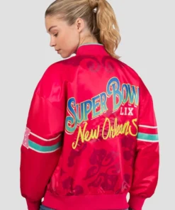 Super Bowl LIX Starter Interception Full-Snap Varsity Jacket