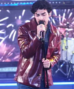 Joe Jonas Times Square Performance Leather Jacket