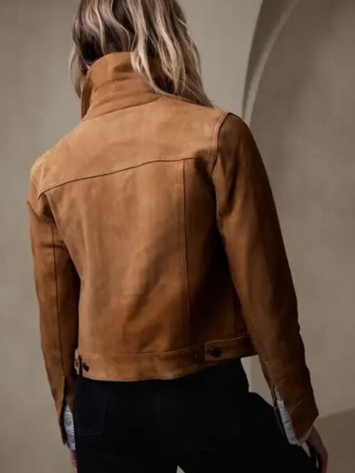 Lisa Weil The Cleaning Lady S03 Brown Suede Leather Jacket