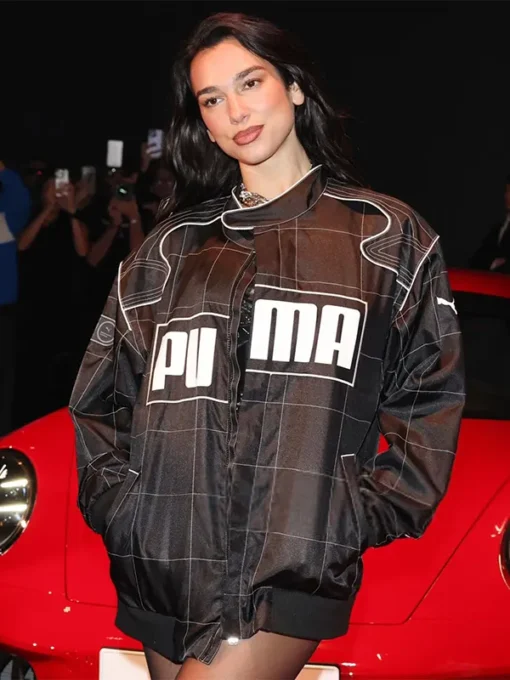 Dua Lipa Oversized Racer Puma Jacket