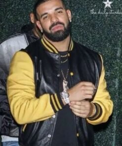 Los Angeles Yellow Black Drake Varsity Jacket