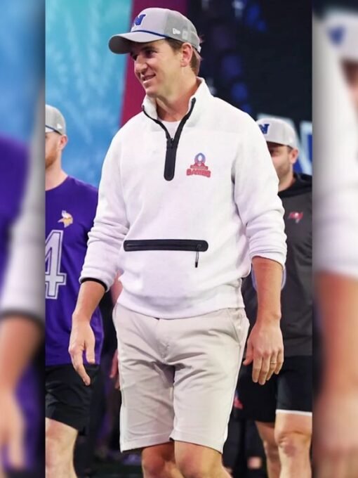 Pro Bowl Games 2025 Eli Manning White Jacket
