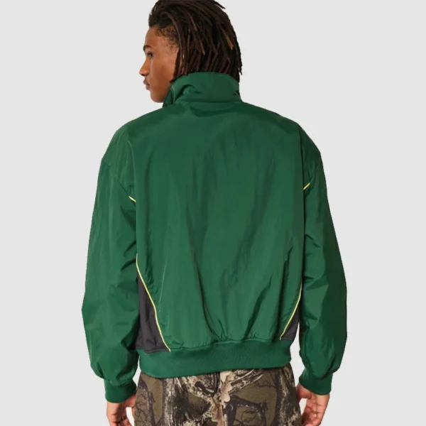 Bass Pro Shops Hollister green racing jacket with embroidered logos
