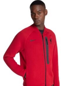 LFC Nike Mens 24/25 Tech Fleece N98 Jacket Gym Red