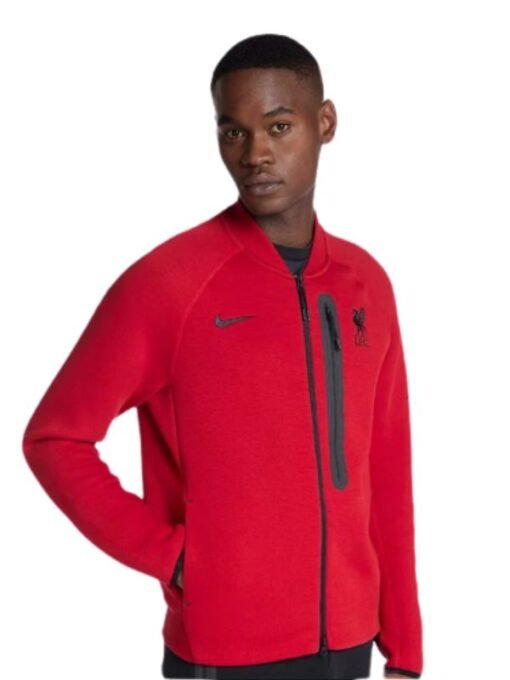 LFC Nike Mens 24/25 Tech Fleece N98 Jacket Gym Red