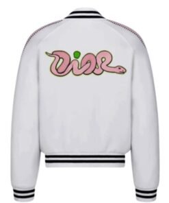 Kylian Mbappe Snake White Jacket