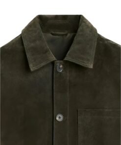 Zara Suede Leather Green Jacket