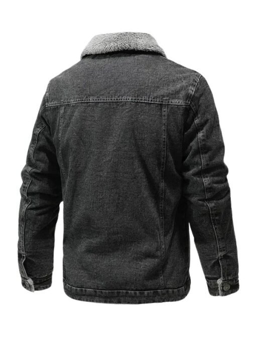 Men’s Slimfit Black Denim Jacket
