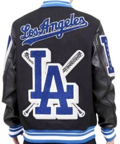Los Angeles Magic Johnson Dodgers Mash Up Logo Jacket