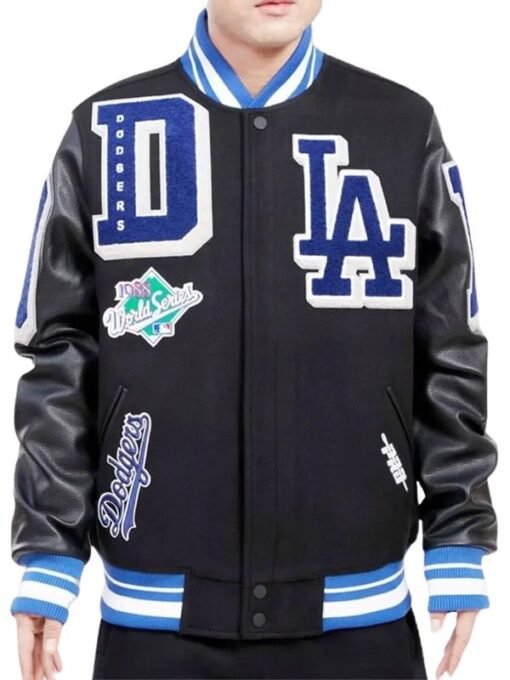 Magic Johnson Los Angeles Dodgers Black Jacket