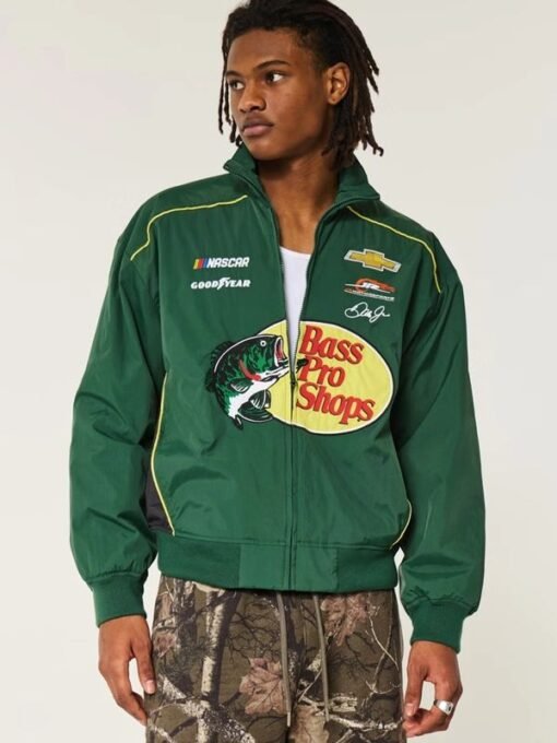 Hollister Bass Pro Shops Racing Green Jacket