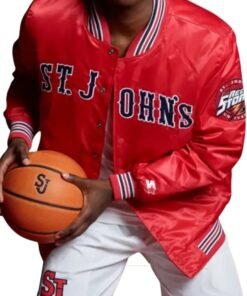 Johns Basketball Red Starter Jacket