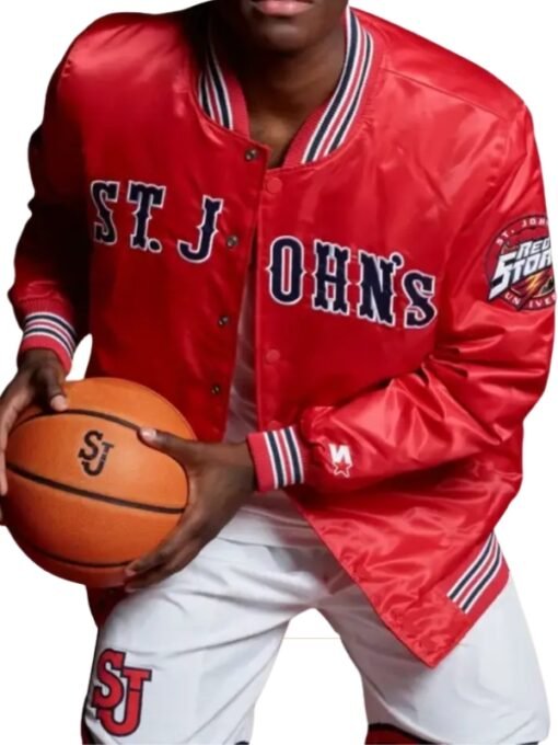 Johns Basketball Red Starter Jacket