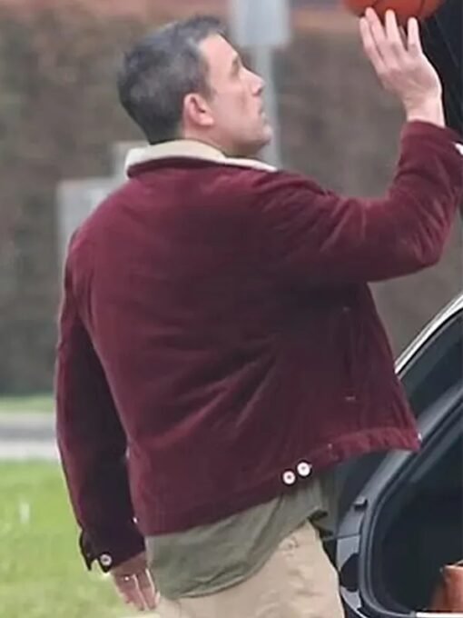 Christian The Accountant 2 Maroon Jacket