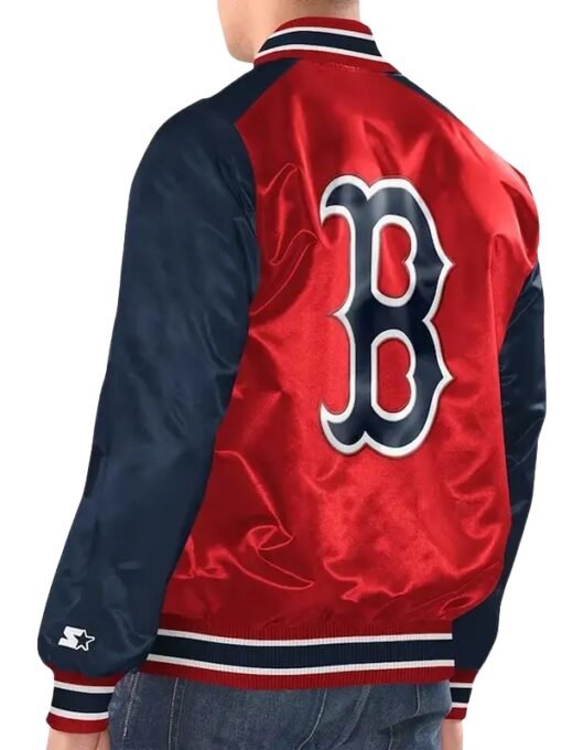 Red/Navy Boston Red Sox Renegade Varsity Jacket