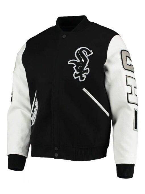 Chicago White Sox Letterman White/Black Jacket