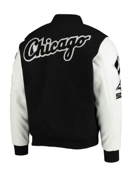 Chicago White Sox Letterman White/Black Jacket