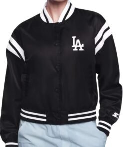 LA Dodgers Starter Printed Logo Black Jacket