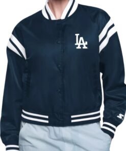 LA Dodgers Starter Printed Logo Navy Jacket
