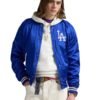 Dodgers Polo Royal Satin Jacket