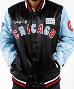 Chicago Windy City Color Block Varsity Jacket