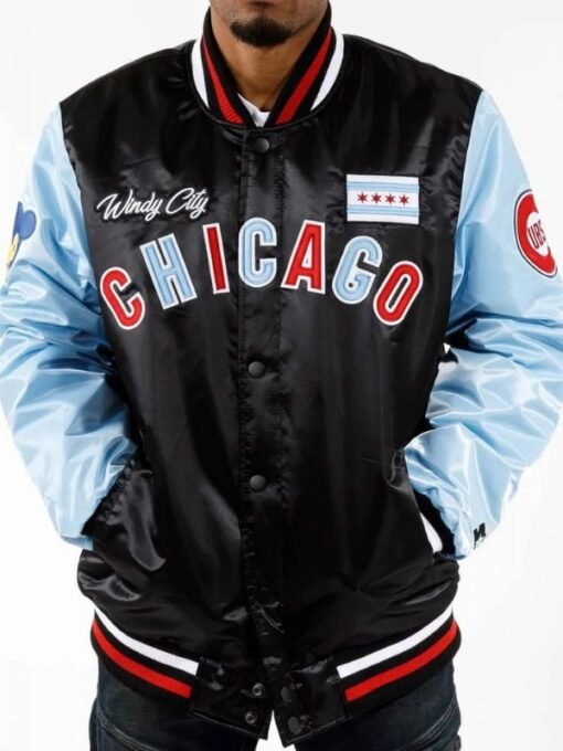 Chicago Windy City Color Block Varsity Jacket