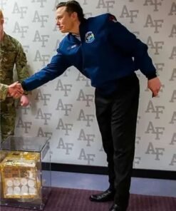 Elon Musk USAFA Blue Jacket For Men's