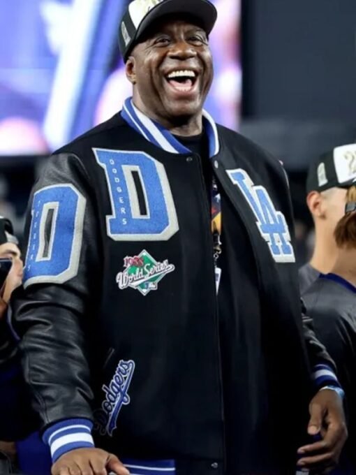 Los Angeles Magic Johnson Dodgers Logo Jacket