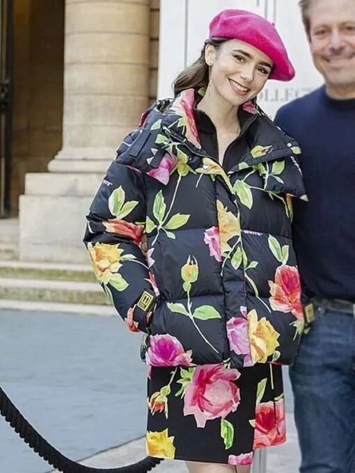 Emily In Paris Lily Collins Floral Jacket