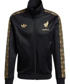 Adidas 2025 Originals Maxico Gold Black Track Jacket